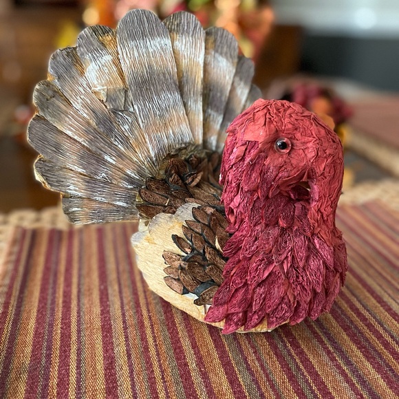 RARE VINTAGE GERMAN HANDMADE TURKEY DECOR - Picture 5 of 10